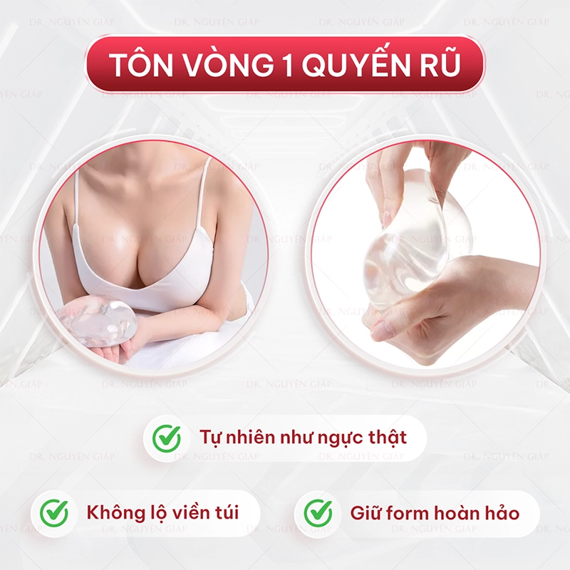 Túi ngực Mentor Boost thế hệ mới nhất Nâng ngực bằng túi ngực Mentor Boost mang đến dáng ngực quyến rũ mọi góc độ